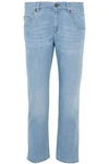 BRUNELLO CUCINELLI WOMAN DISTRESSED BOYFRIEND JEANS LIGHT DENIM,AU 7789028784205120