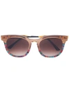 THIERRY LASRY PRINTED SQUARE SUNGLASSES,PENV7612717318