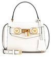 VERSACE SMALL ICON LEATHER TOTE,P00316766