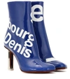 VETEMENTS PRINTED ANKLE BOOTS,P00309282