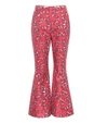 DOLCE & GABBANA JACQUARD FLARED TROUSERS,P00307053