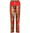 F.R.S FOR RESTLESS SLEEPERS ETERE PRINTED SILK TROUSERS,P00316854