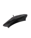 Eugenia Kim Carter Leather Beret With Stem In Black