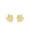 CARELLE 18K GOLD KNOT EARRINGS WITH DIAMONDS,PROD210180432