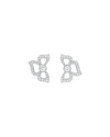 CARELLE FLORETTE PAVE DIAMOND STUD EARRINGS,PROD210180761