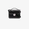Alexander Mcqueen Black Medium Eyelet Leather Box Bag In Black