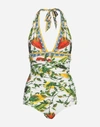 DOLCE & GABBANA PRINTED ONE-PIECE SWIMSUIT,O9A06JFPGVLHAP59