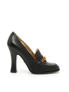 VERSACE LEATHER TRIBUTE PUMPS,10538168