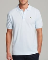 Lacoste Petit Pique Slim Fit Polo Shirt In Rill Blue