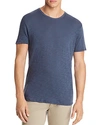Atm Anthony Thomas Melillo Slub Cotton Crewneck Tee In Denim Blue