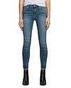 ALLSAINTS GRACE ANKLE SKINNY JEANS IN FRESH BLUE,WE004N