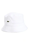 LACOSTE BOB BUCKET HAT - WHITE,RK8490