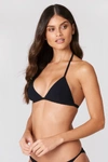 FILIPPA K TRIANGLE BIKINI TOP - BLACK