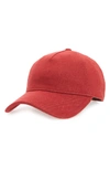 RAG & BONE MARILYN BASEBALL CAP - RED,W282185EF