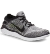 Nike Women's Free Rn Flyknit 2018 Running Shoes, Grey - Size 8.0