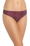 Calvin Klein Invisibles Thong D3428 In Mysterious Skin