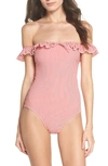 SOLID & STRIPED THE AMELIA OFF THE SHOULDER ONE-PIECE SWIMSUIT,WS-1985-1362
