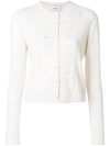 BARRIE embroidered detail cardigan,W6512C8629512775016