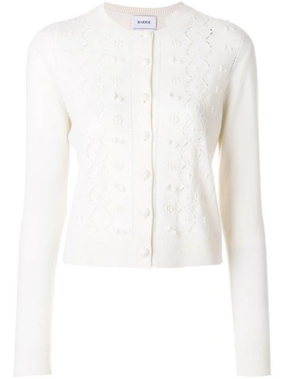 Barrie Embroidered Detail Cardigan