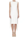 Givenchy Sleeveless Open Back Midi Shift Dress In White