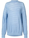 SACAI TWISTED KNIT PULLOVER,01641M12613281