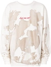 MIRROR BY PAURA oversized splatter print sweatshirt,MM1001S0300210012774772