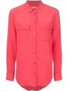 Equipment Button Pocket Shirt In Pink