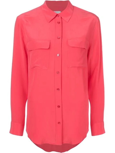 Equipment Button Pocket Shirt In Pink