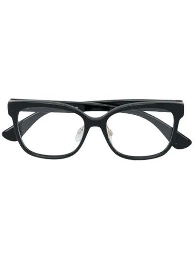 Moschino Eyewear 猫眼框眼镜 In Black