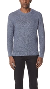 CLUB MONACO LINEN STITCH CREW NECK SWEATER