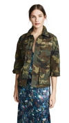 R13 CAMO SHRUNKEN ABU JACKET