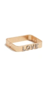 TORY BURCH LOVE MESSAGE BRACELET