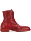 GUIDI LACE UP ANKLE BOOTS,995HORSE08212771316
