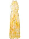 EMILIO PUCCI PRINTED HALTERNECK MAXI DRESS,82WI738277112694371