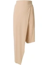LOST & FOUND ASYMMETRIC FITTED SKIRT,W2275553112769314