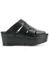 RICK OWENS studded wedge sandals,RP18S8825LHGE12770239