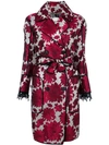 BAZAR DELUXE floral belted coat,S300200012780429