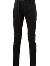 A NEW CROSS A NEW CROSS TAILORED TRACK PANTS - BLACK,ANCSS1804312763045