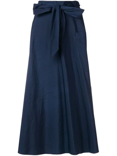 Barena Venezia Belted Full Skirt In Blue