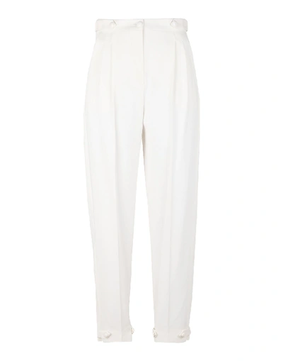 Emporio Armani Trousers In Ivory
