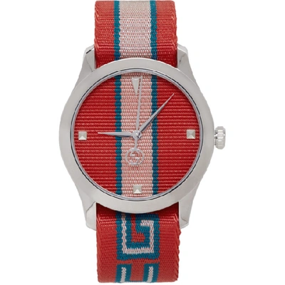 Gucci 红色 G-timeless 手表 In Red