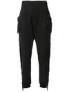 BAJA EAST BAJA EAST FRINGED TRACK trousers - BLACK,8300HR3212610554