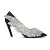 Balenciaga Talon Slash Sequin-embellished Satin Pumps In Black