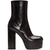 VETEMENTS VETEMENTS BLACK LOGO PLATFORM BOOTS,17941-VE105