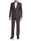 VERSACE Regular-Fit Tonal Striped Wool Two-Button Suit