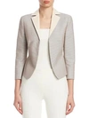 AKRIS PUNTO Striped Peplum Blazer