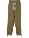 YOHJI YAMAMOTO loose fit cropped trousers,HWP6222412774106