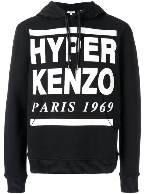 Kenzo Hyper Logo Hoodie In Black | ModeSens