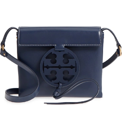 Tory Burch Miller Leather Crossbody Bag - Blue In Royal Blue/gold