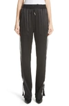 BURBERRY TANLEY SILK TRACK PANTS,4072218